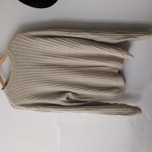 Knit cream sweater